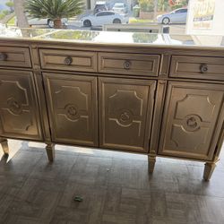 Z Gallerie  Gold Mirrored Buffet