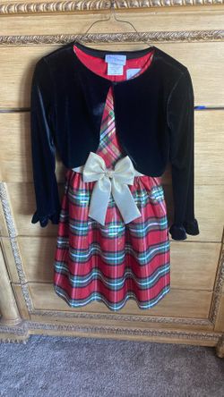 Brand New 2piece Plaid Elegant Dress Girls Size 10 