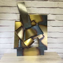 Large Curtis Jere Metal Abstract Wall Art (EBAY)