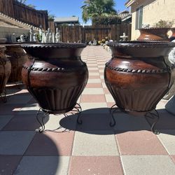 New Flower Pots Made Out Of Clay 