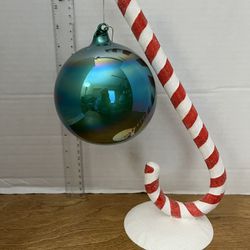 Dept 56 Glittered Candy Cane Christmas Tree Ornament Stand