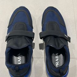Prada Cloudbust Sneakers Blue & Black Size 11 – Luxury Designer Trainers