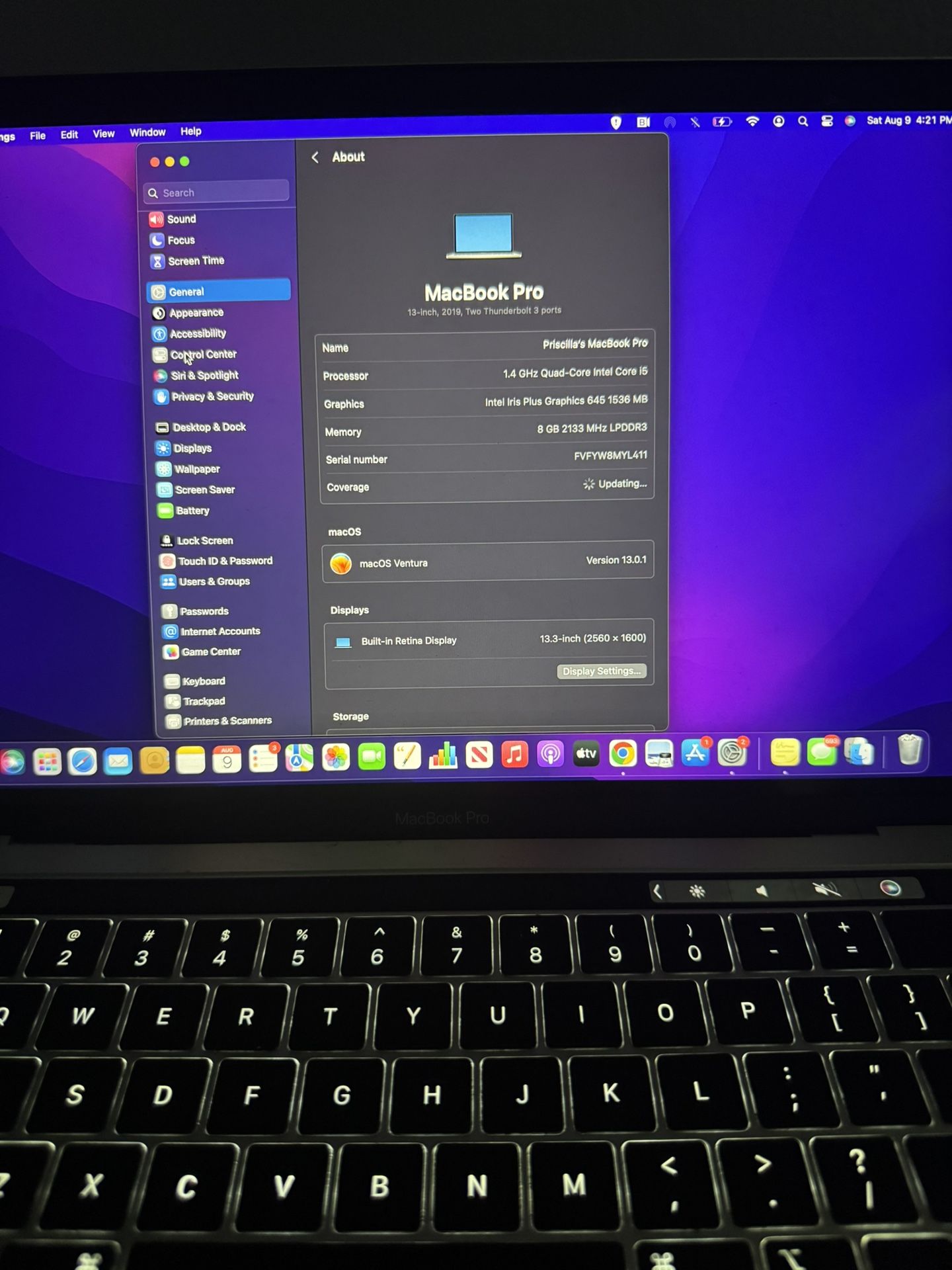 Macbook pro with Touch Bar 