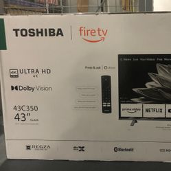 Brand New Toshiba - 43" Class C350 Series LED 4K UHD Smart Fire TV
