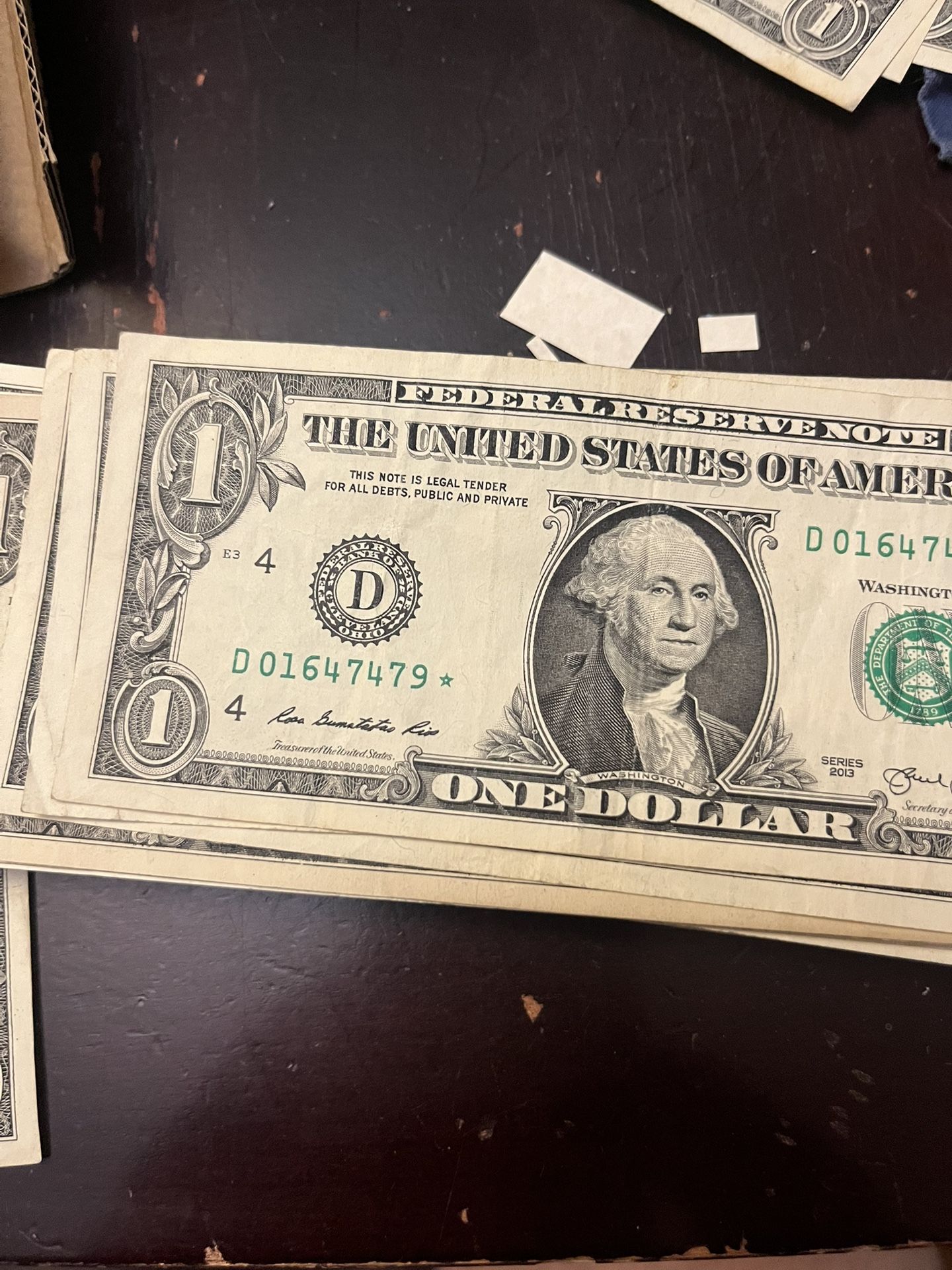 One Dollar Star Note Mixed District