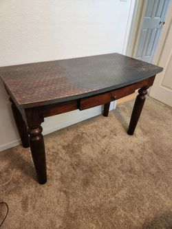 Solid wood desk