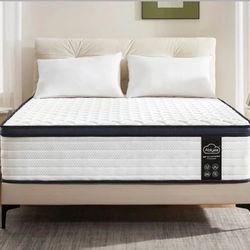 QUEEN MATTRESS - 10” Hybrid Memory Foam and Innerspring Mattress 10 inch Queen Size