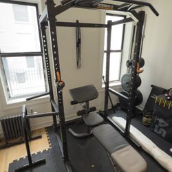 Heavy-Duty Powertec Squat Rack – Commercial Quality