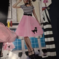 Size Medium 50s Halloween Costume. 