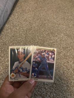 John olerud and Bryn smith autograph cards