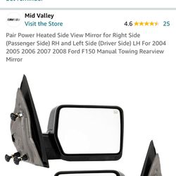 Left And Right Side Mirrors 