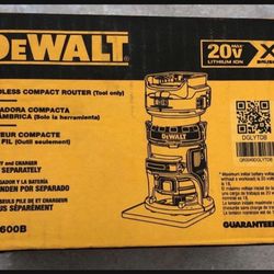 💢💢DEWALT 20-Volt MAX XR Cordless Brushless Compact Router (Tool-Only)