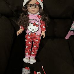 Hello Kitty Doll Set Open Box Not Used