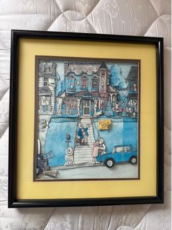Rare Vintage incredibly detailed custom professionally gallery framed 3D shadowbox , like new