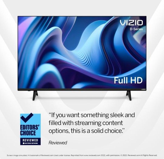 VIZIO 40-inch D-Series Full HD 1080p Smart TV