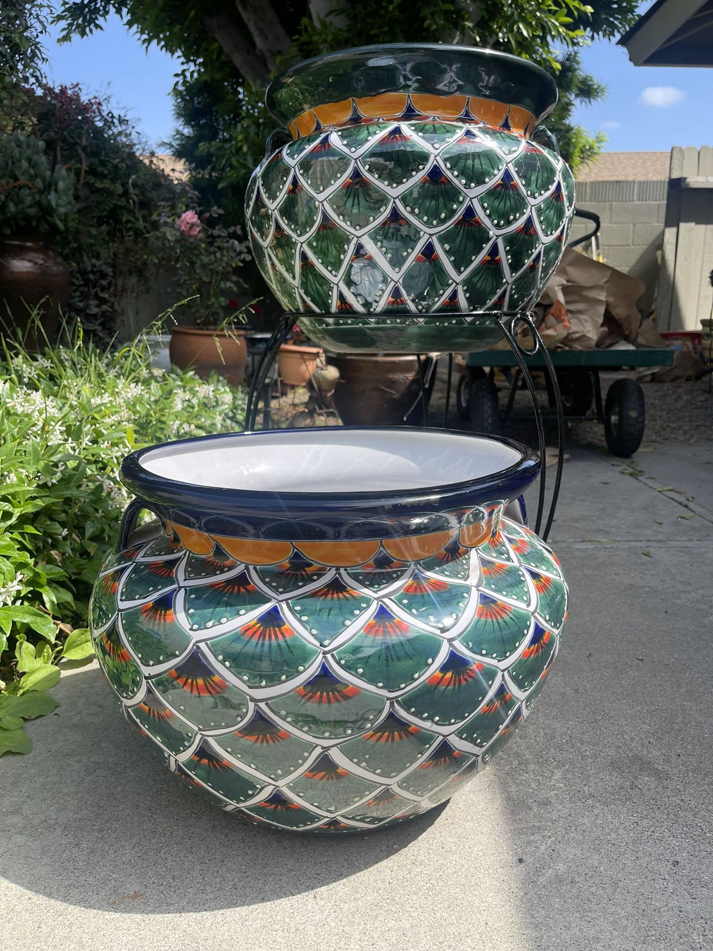 🌵🪴 LARGE PLANTERS (Talavera Pottery) Stand Not Included $65 Each