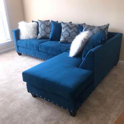 Santos Blue Sectional /couch /Living room set