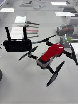 DJI Mavic Air Drone 1st Gen U11x Grey/Red With Remote, 3batteries, charger
