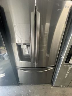 LG French 3 Door Black Stainless Steel