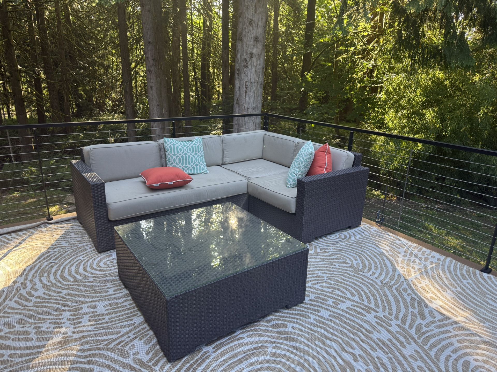 Crate And Barrel patio Furniture 3-piece