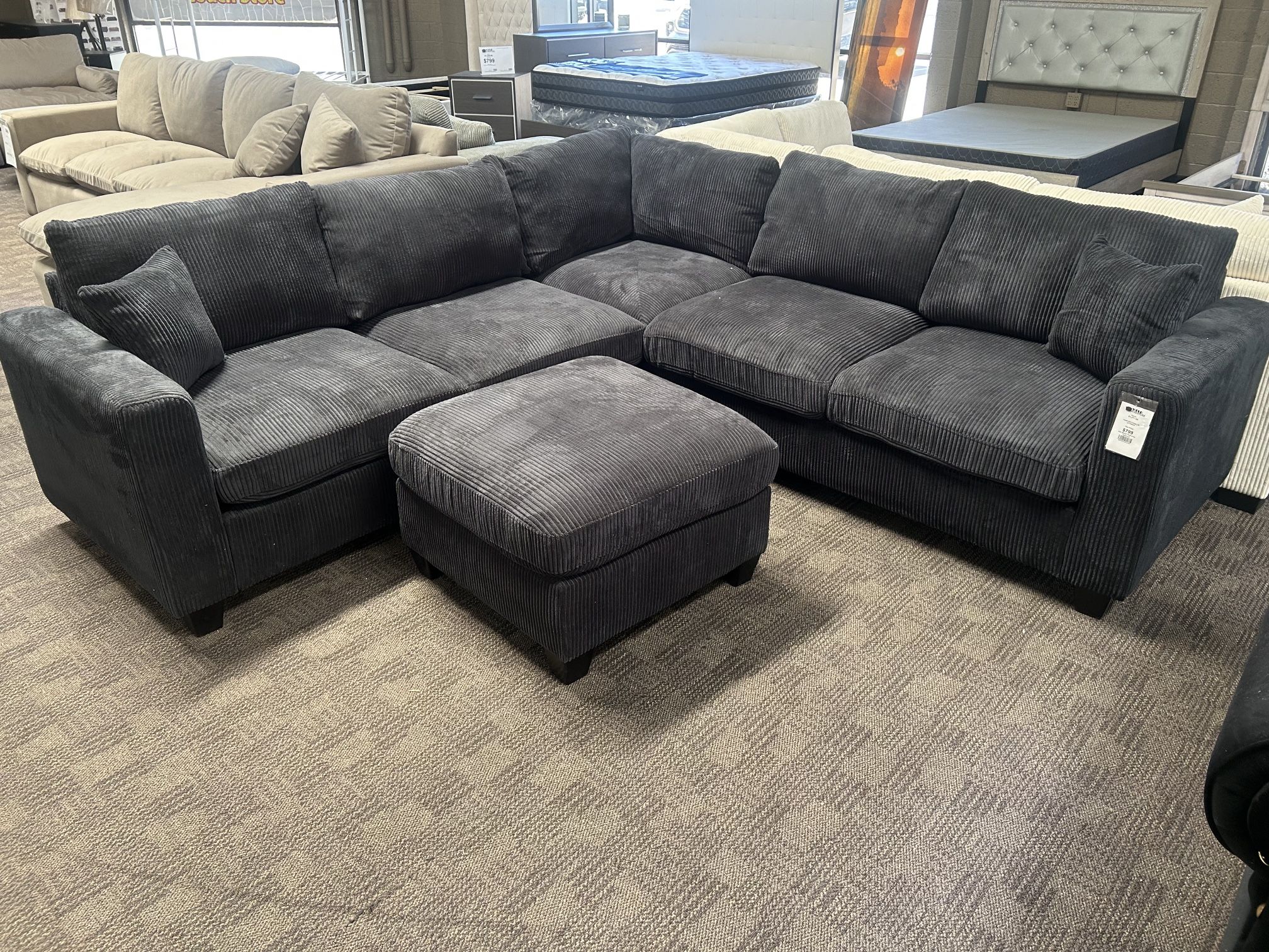 New black sectional
