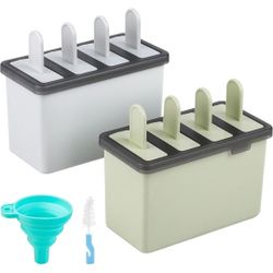 Popsicles Molds Set 8 Iced Pop Makers