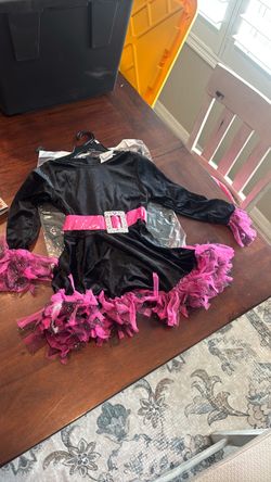 Black and Pink Witch Halloween Costume Dress