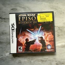 Nintendo DS Game Star Wars Episode 3  Revenge of The Sith With Manual