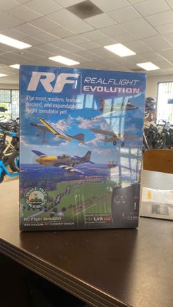 Real flight evolution RC flight simulator with interlink DX CONTROLLER