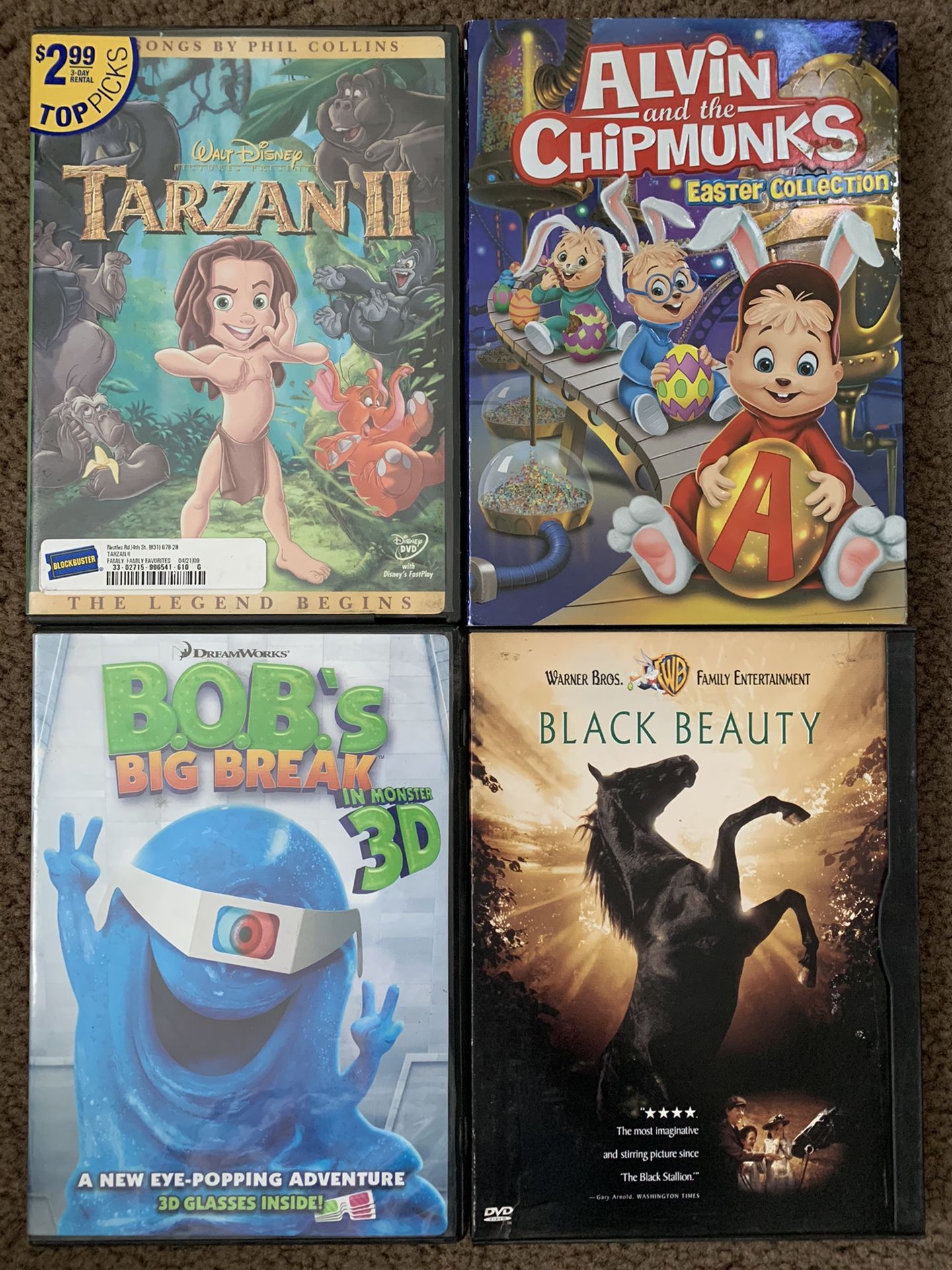 DVDs. $3 each