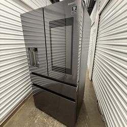 Samsung 4 Door counter depth, refrigerator, black stainless steel with Family Hub