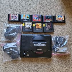 Original OEM Sega Genesis System Model 1 Console Complete w/ Sonic Bundle Tested