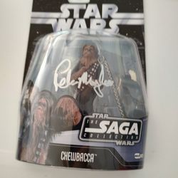 Peter Mayhew Autograph On Saga Edition Figure Of Chewbacca 