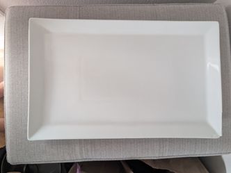 Pottery Barn White Rectangular Serving Platter - extra large