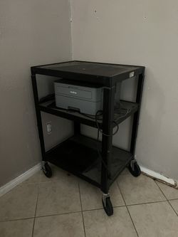 Table Cart Stand On Wheels