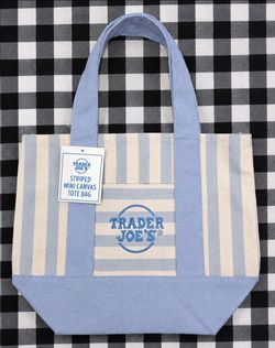 Trader joes blue mini tote