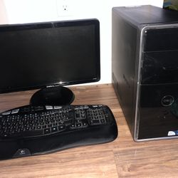 Dell Computer & Monitor With Keyboard 