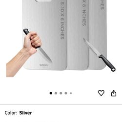 🆕 In 📦 Titanium Cutting Boards Set of3️⃣Titanium Cutting Boards for Kitchen,100%Double-sided titanium cutting boards,separate raw&cooked food areas,