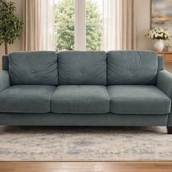 Blue sofa (Delivery available)