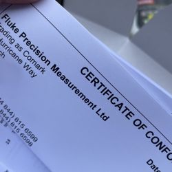 Cormark Fluke pressure reader 