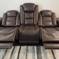 Set of 2 - Ashley Power Recliner Sofa (Almost New Condition)
