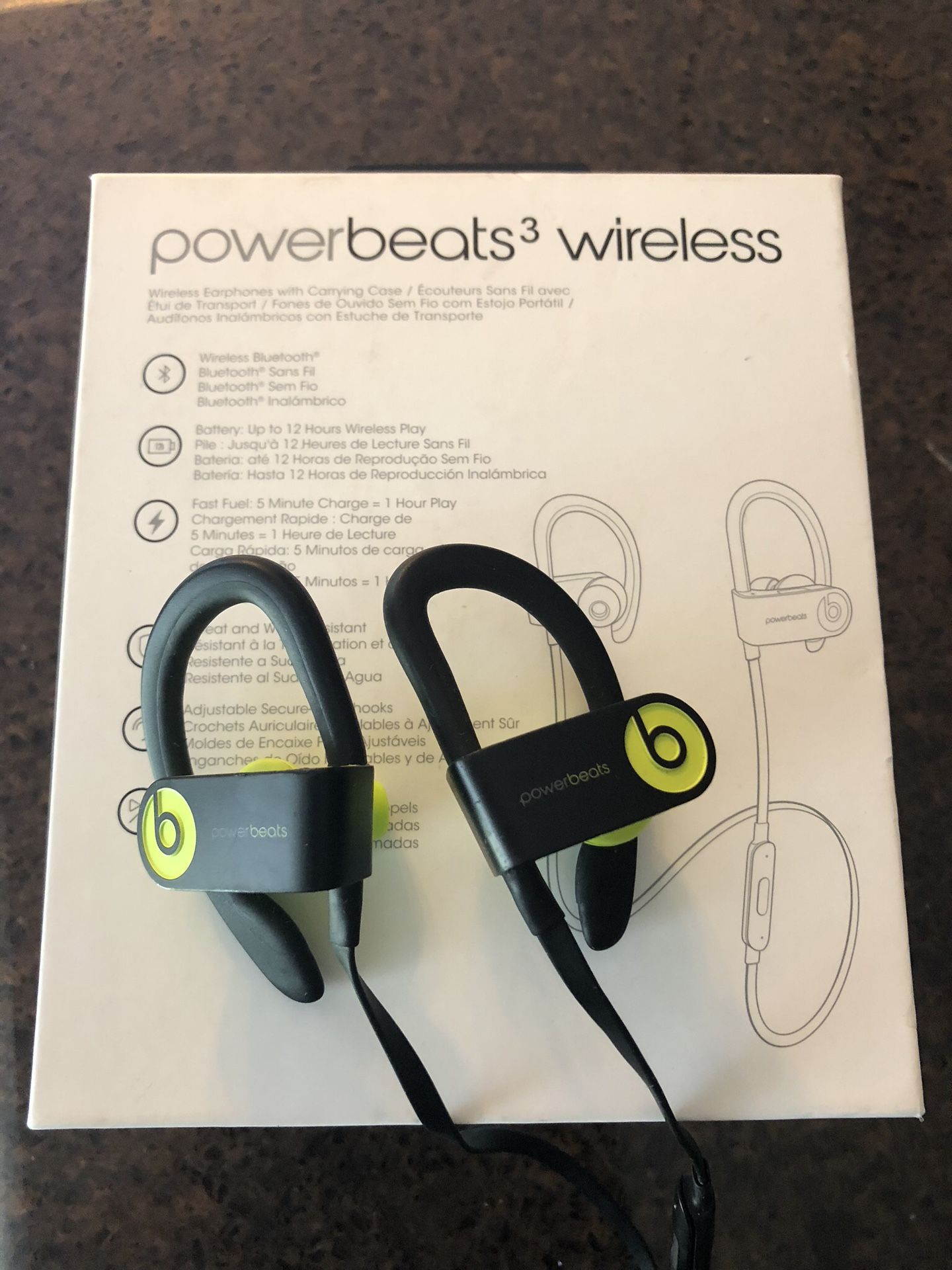 Wireless Powerbeats 3 in the box