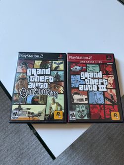 GTA San Andreas and GTA 3 for PlayStation 2