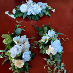 3 New Wedding Backdrop Swags Whites