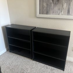 Black shelves 