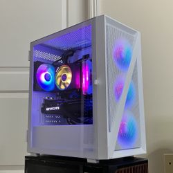 White RTX Budget Gaming PC (32GB RAM, 1TB SSD, WiFi/BT)