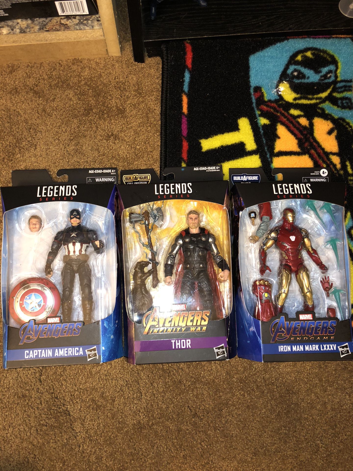 MOC Marvel Legends Endgame Iron Man and Captain America and Infinity War Thor