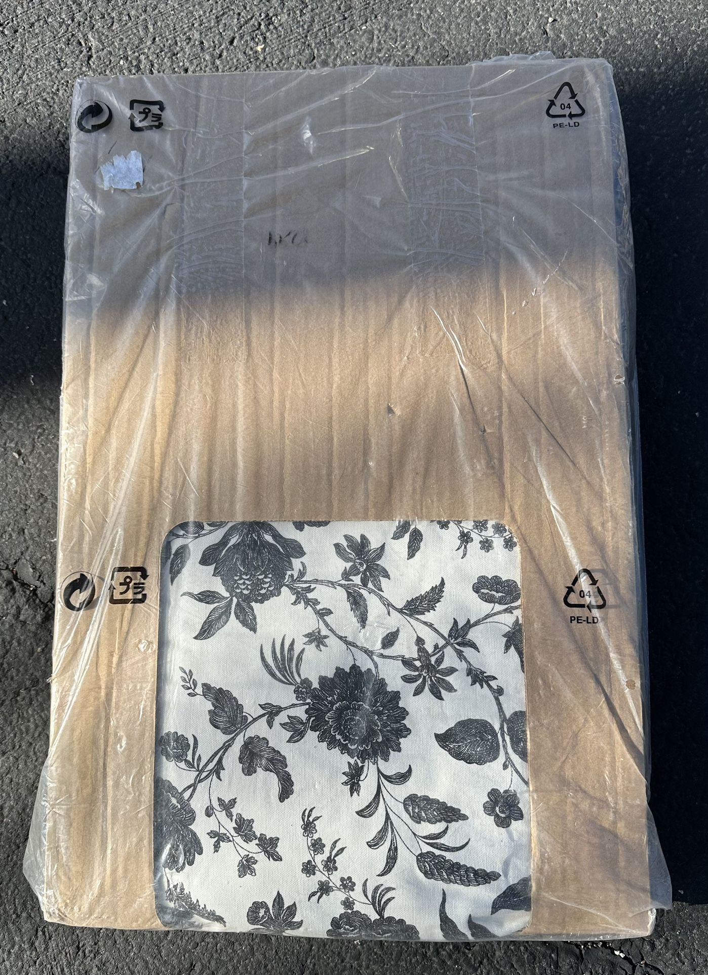 Ektorp IKEA Couch Cover 2 Set Sofa Flora Black White 100% Cotton