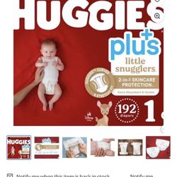 Huggies Little Snugglers Plus + Size 1