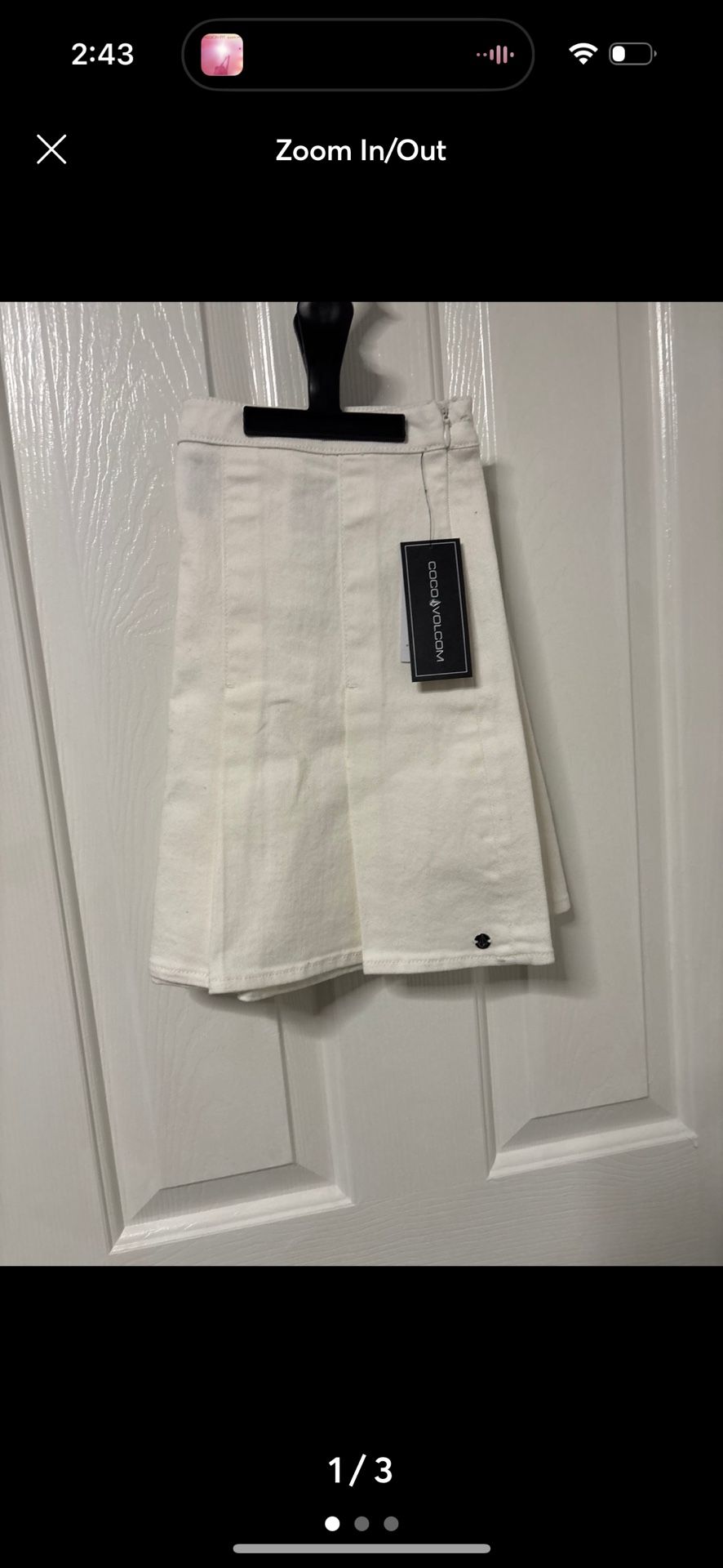 Volcom White Skirt